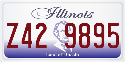 IL license plate Z429895