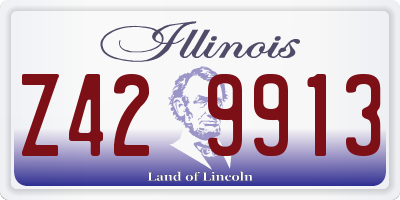 IL license plate Z429913