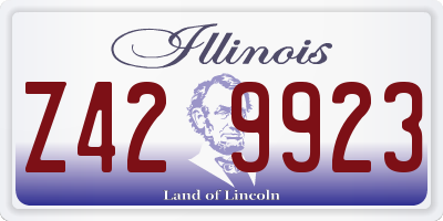 IL license plate Z429923