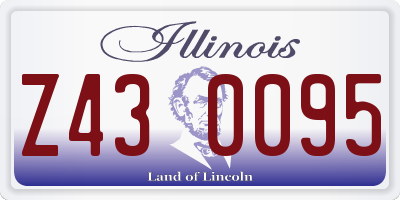 IL license plate Z430095