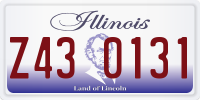 IL license plate Z430131