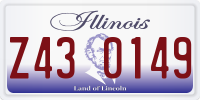 IL license plate Z430149