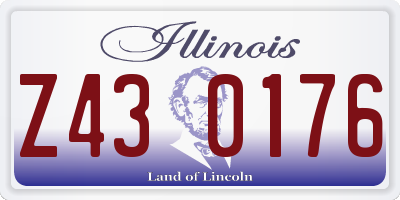 IL license plate Z430176
