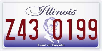 IL license plate Z430199