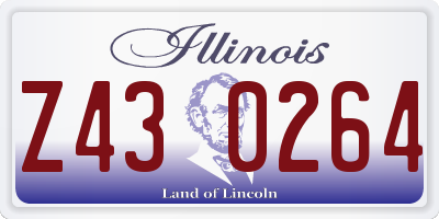 IL license plate Z430264