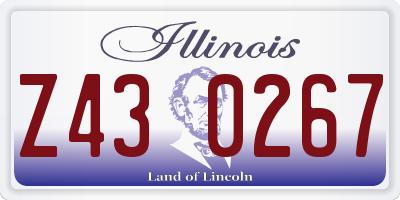 IL license plate Z430267