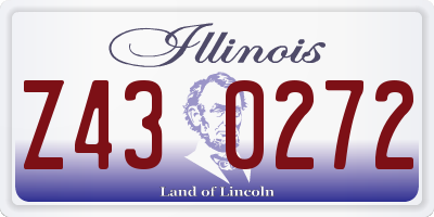 IL license plate Z430272