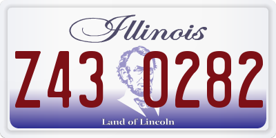 IL license plate Z430282