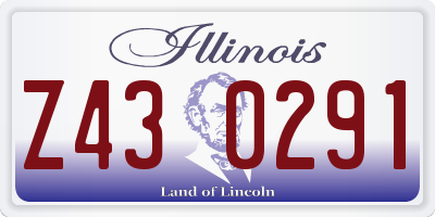 IL license plate Z430291