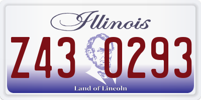 IL license plate Z430293