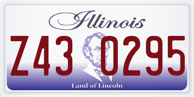 IL license plate Z430295