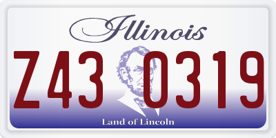 IL license plate Z430319