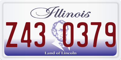 IL license plate Z430379