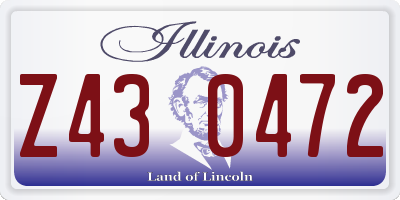 IL license plate Z430472