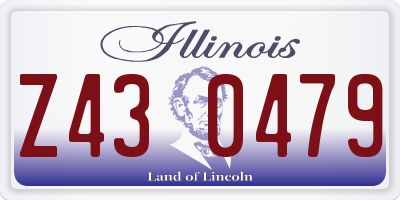 IL license plate Z430479