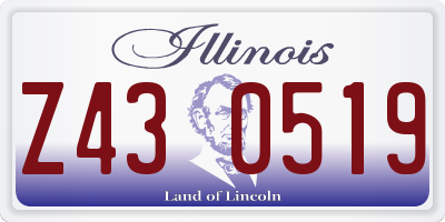 IL license plate Z430519
