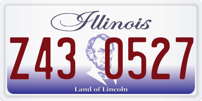 IL license plate Z430527