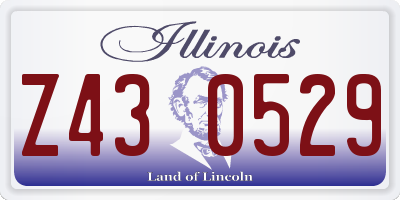 IL license plate Z430529