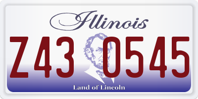 IL license plate Z430545