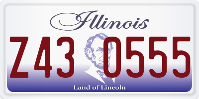 IL license plate Z430555