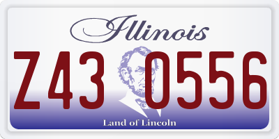 IL license plate Z430556