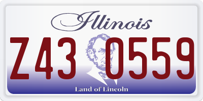 IL license plate Z430559