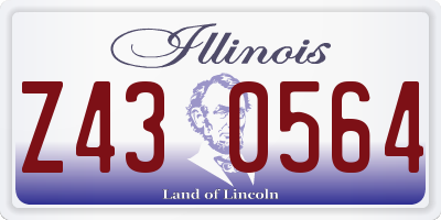 IL license plate Z430564