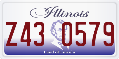 IL license plate Z430579