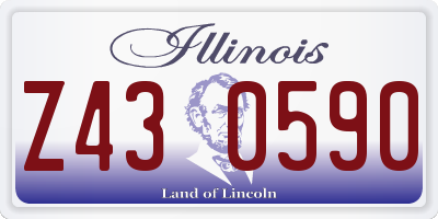 IL license plate Z430590