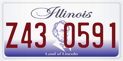 IL license plate Z430591