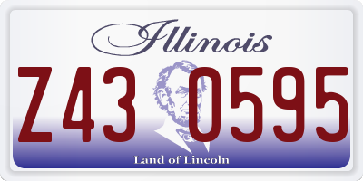 IL license plate Z430595