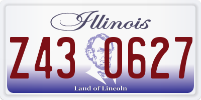 IL license plate Z430627