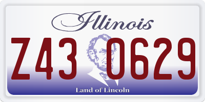IL license plate Z430629