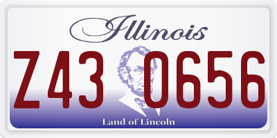 IL license plate Z430656