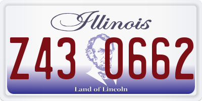 IL license plate Z430662