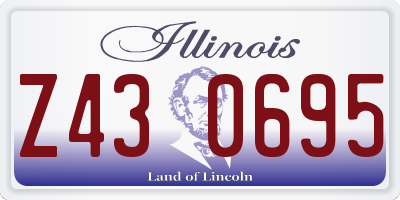 IL license plate Z430695