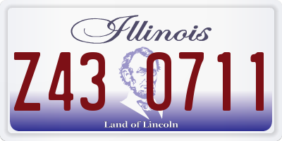 IL license plate Z430711