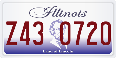 IL license plate Z430720