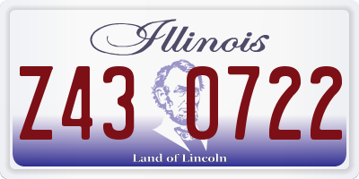 IL license plate Z430722