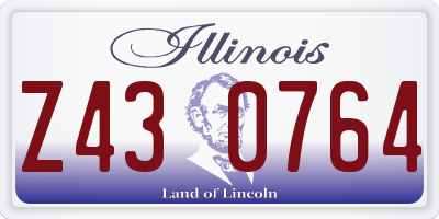 IL license plate Z430764