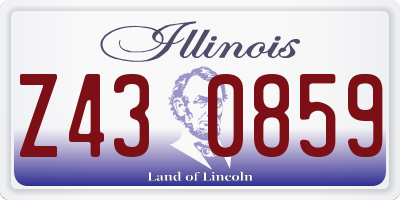 IL license plate Z430859