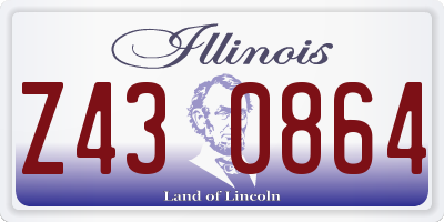 IL license plate Z430864