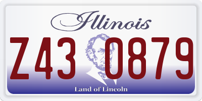 IL license plate Z430879