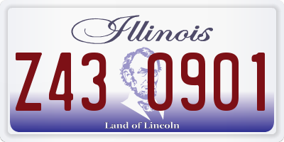 IL license plate Z430901