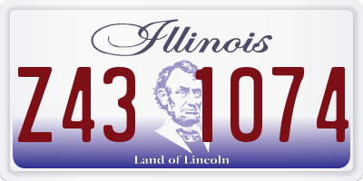 IL license plate Z431074