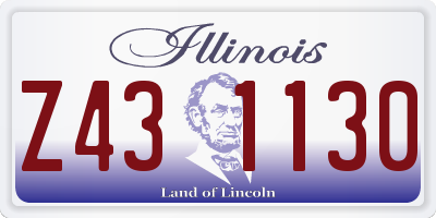 IL license plate Z431130
