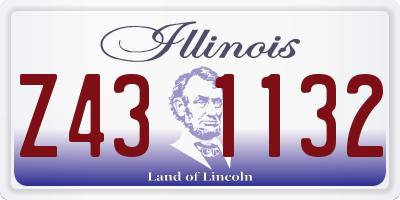 IL license plate Z431132