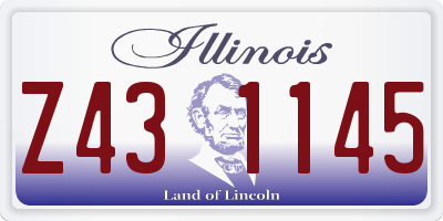 IL license plate Z431145