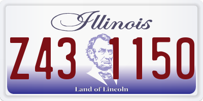 IL license plate Z431150