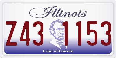 IL license plate Z431153